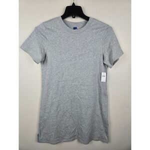 Old Navy Womens Gray Short Sleeve Cotton Crew Neck Dress Size S